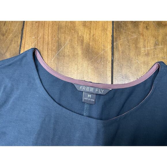 Free Fly Dress Journey Swing Dress Athleisure Outdoor Bamboo Blue Medium - Picture 3 of 8